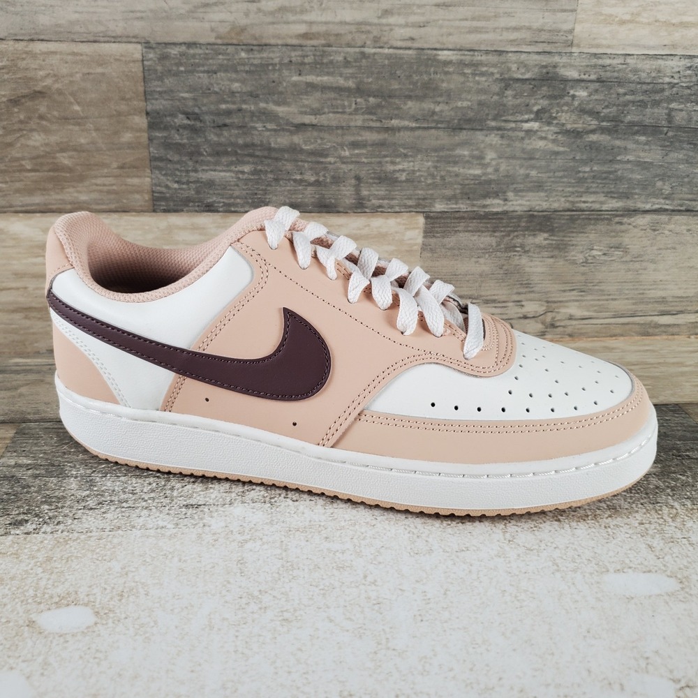 Nike Court Vision Low Womens Shoes Sz 8.5 Shimmer Tattoo Sail Lace Up Sneakers